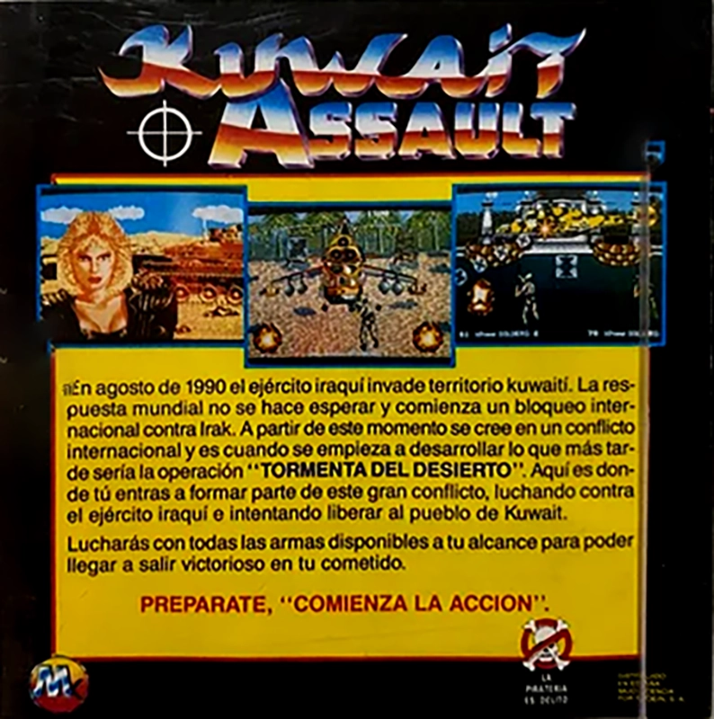 Kuwait Assault — box-2D-back (SP)