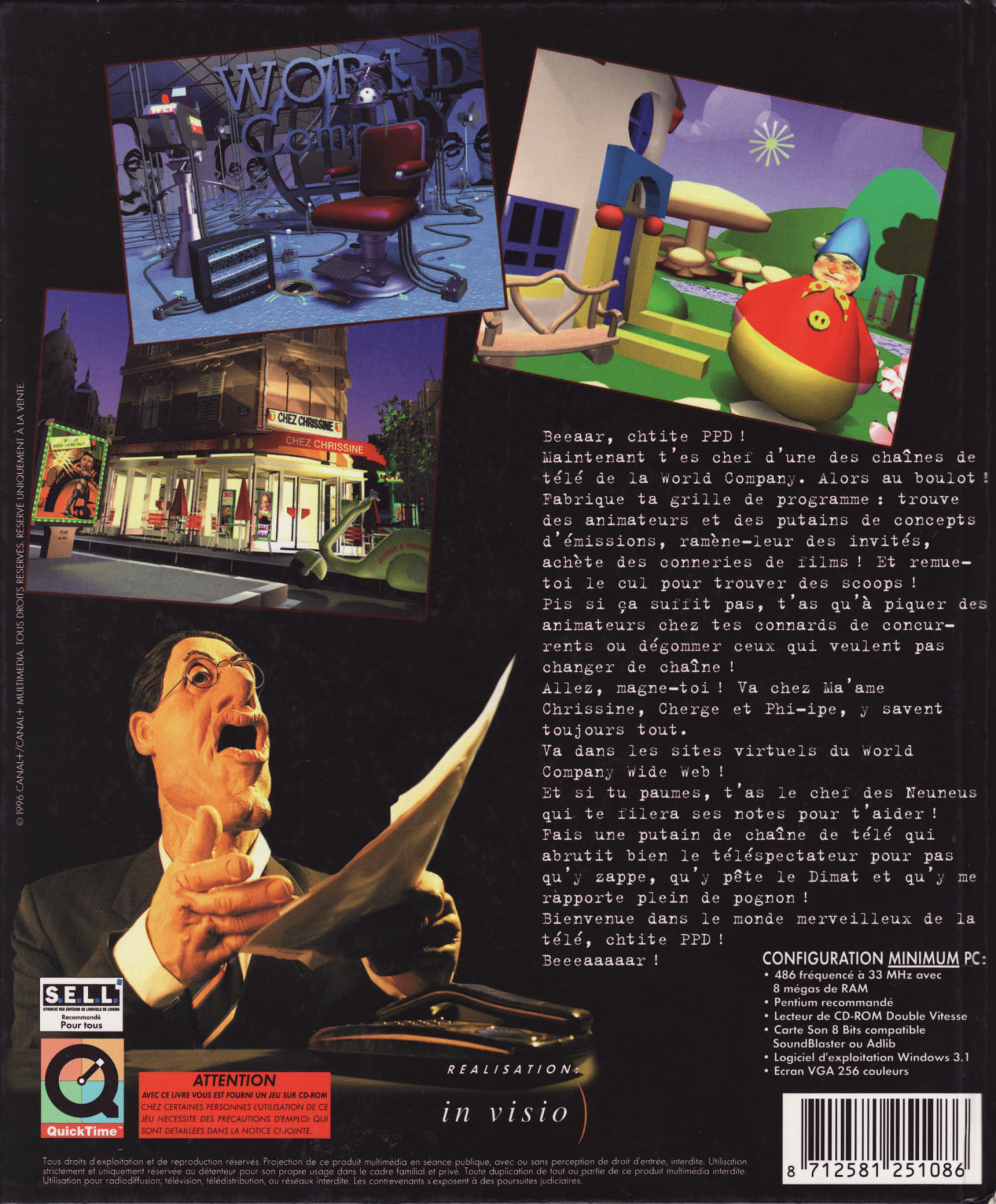 Les Guignols de l'Info: Le Cauchemar de PPD — box-2D-back (FR)