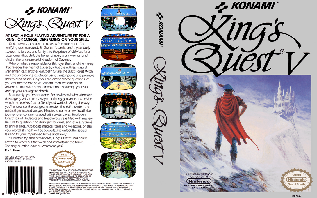 King's Quest 5 — box-texture (US)