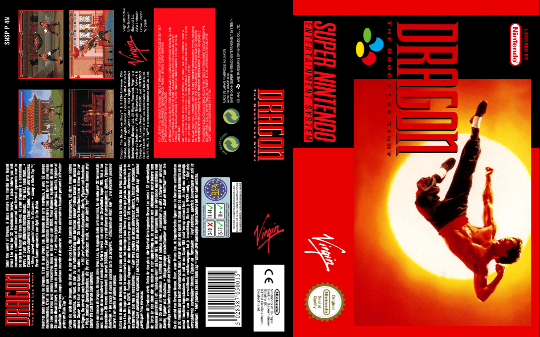 Dragon - The Bruce Lee Story — box-texture (EU)