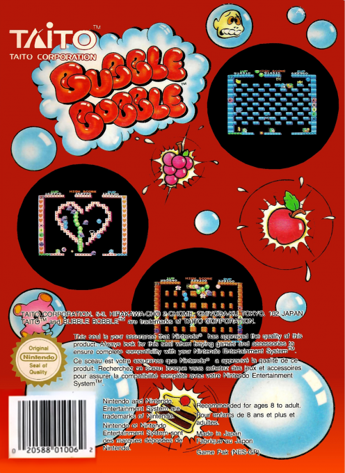 Bubble Bobble — box-2D-back (EU)