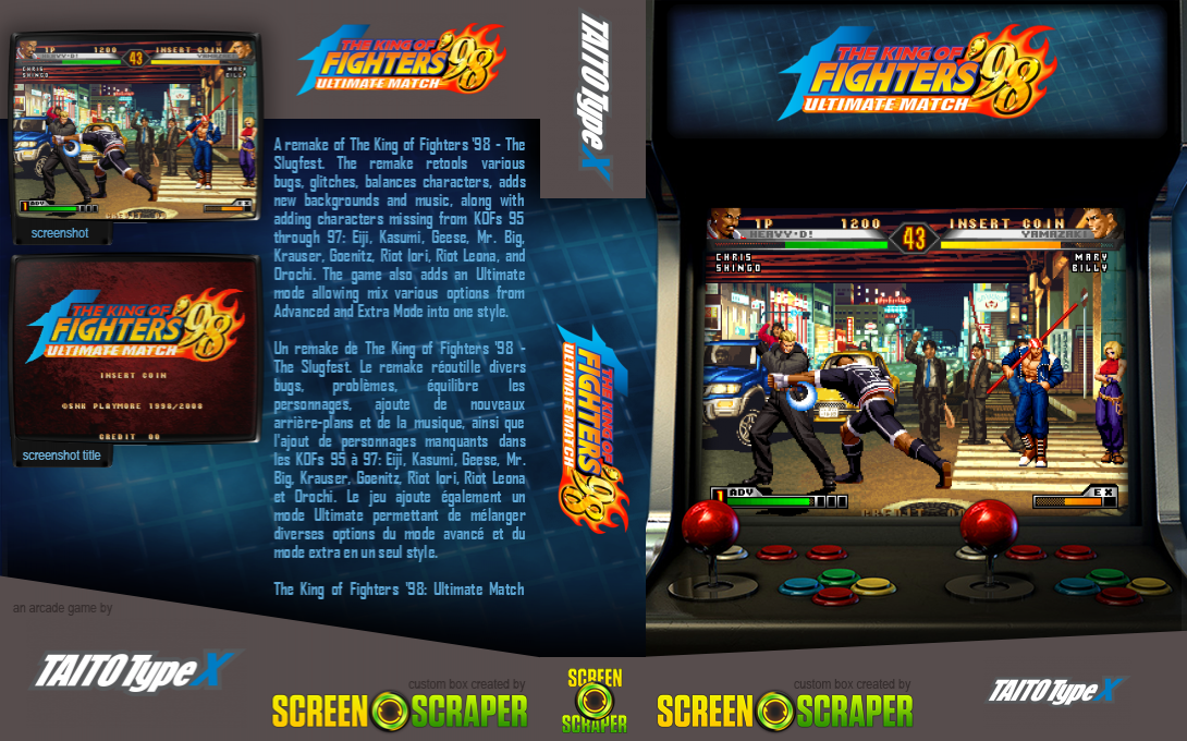 King Of Fighters '98 - The Ultimate Match — box-texture (SS)