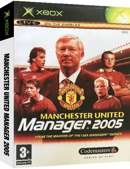 Manchester United Manager 2005 — box-3D (EU)