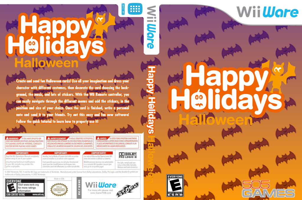 Happy Holidays : Halloween — box-texture (US)