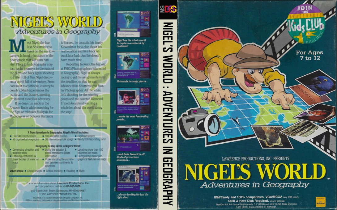 Nigel's World - Adventures in Geography — box-texture (US)