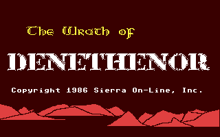 The Wrath of Denethenor — sstitle (WOR)