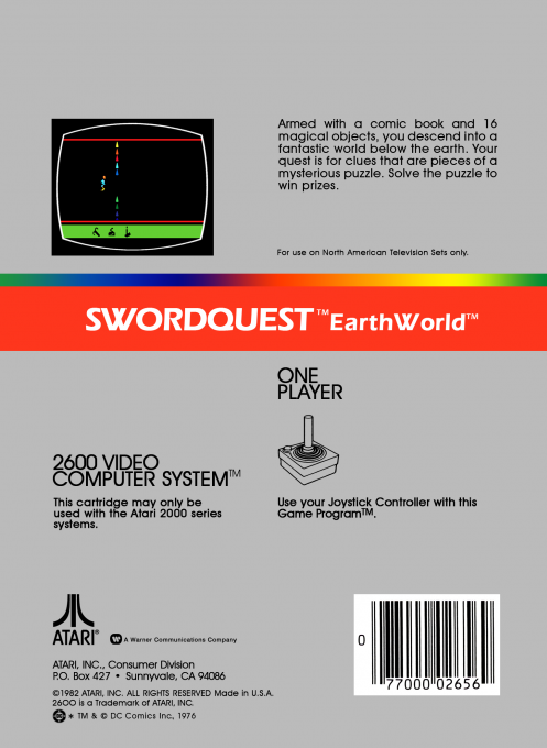 Swordquest - Earthworld — box-2D-back (US)