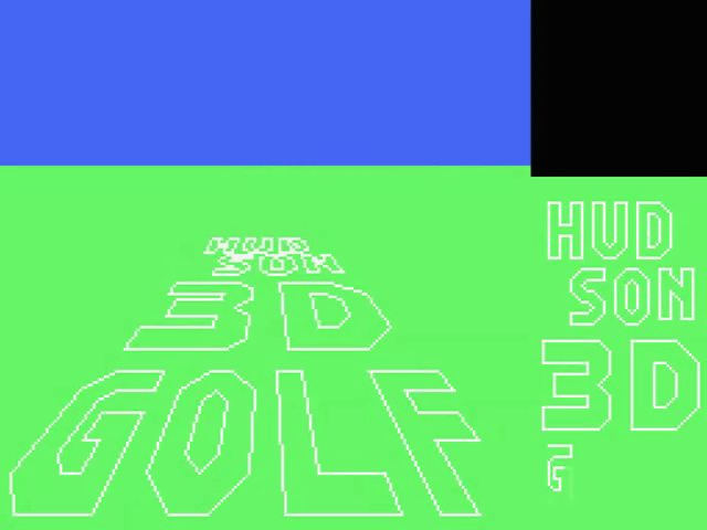Hudson 3D Golf — sstitle (JP)