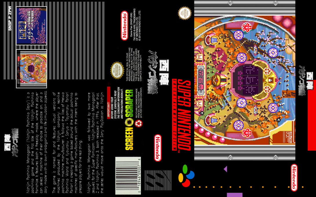 Nishijin Pachinko Monogatari — box-texture (SS)