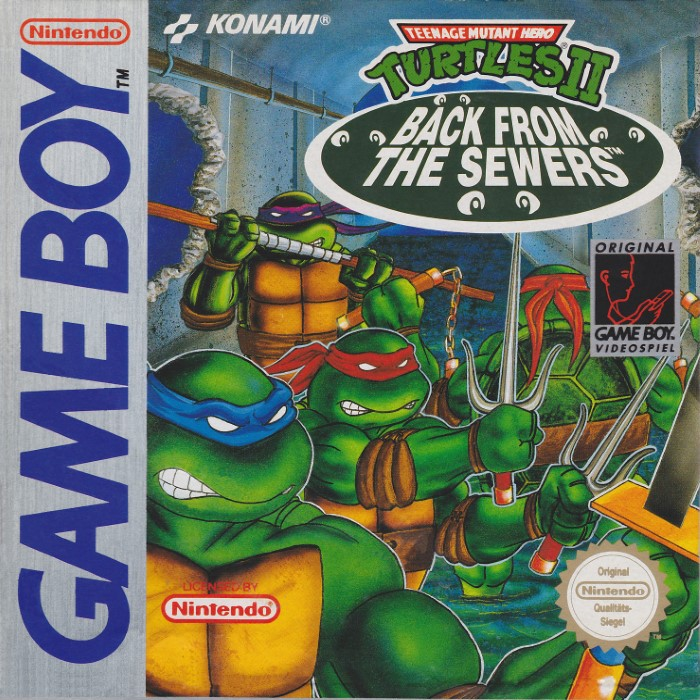 Teenage Mutant Ninja Turtles 2 - Back From The Sewers — box-2D (DE)