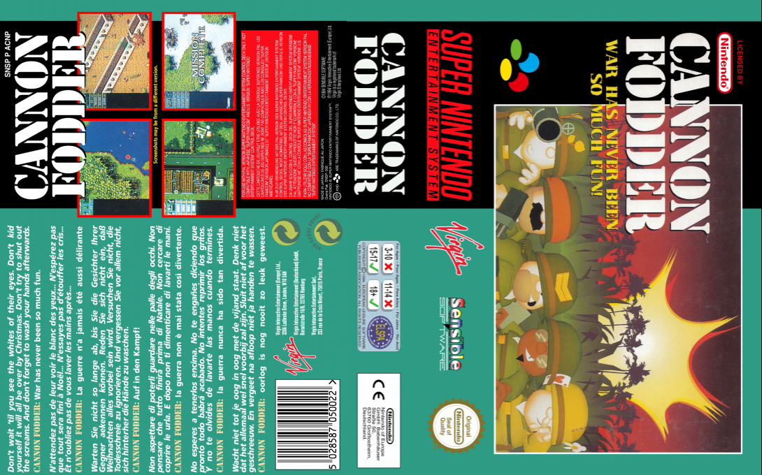 Cannon Fodder — box-texture (EU)