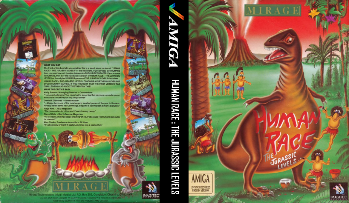 Human Race - The Jurassic Levels — box-texture (EU)