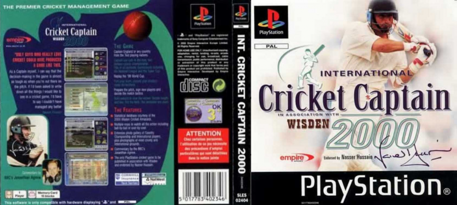 International Cricket Captain 2000 — box-texture (EU)