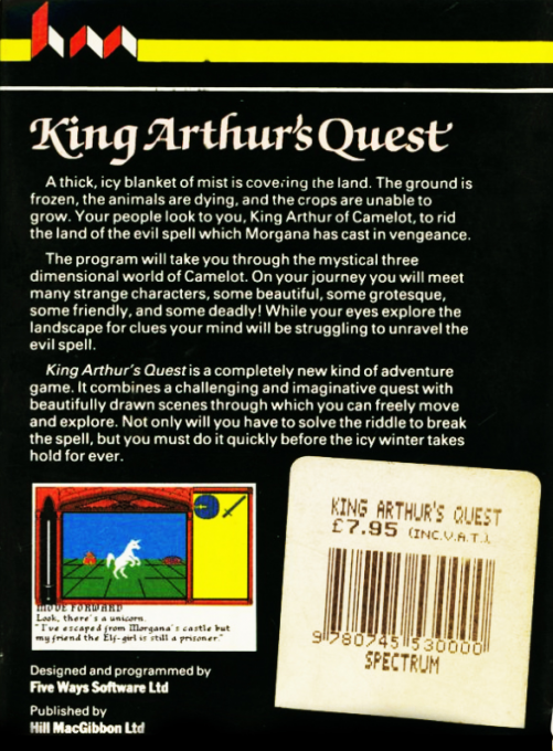 King Arthur's Quest — box-2D-back (EU)