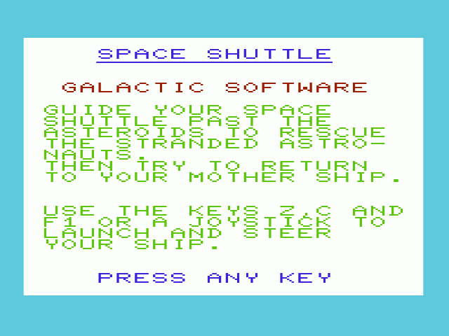 Space Shuttle — sstitle (WOR)