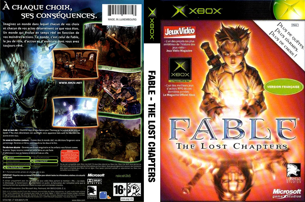 Fable - The Lost Chapters — box-texture (FR)