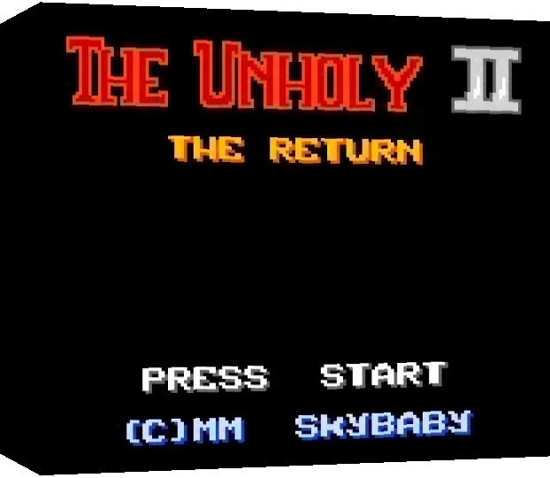 Unholy 2, The By SkyBaby — box-3D (WOR)