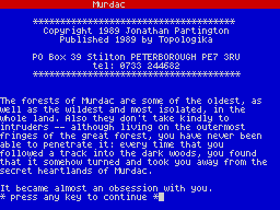 Monsters of Murdac — ss (WOR)