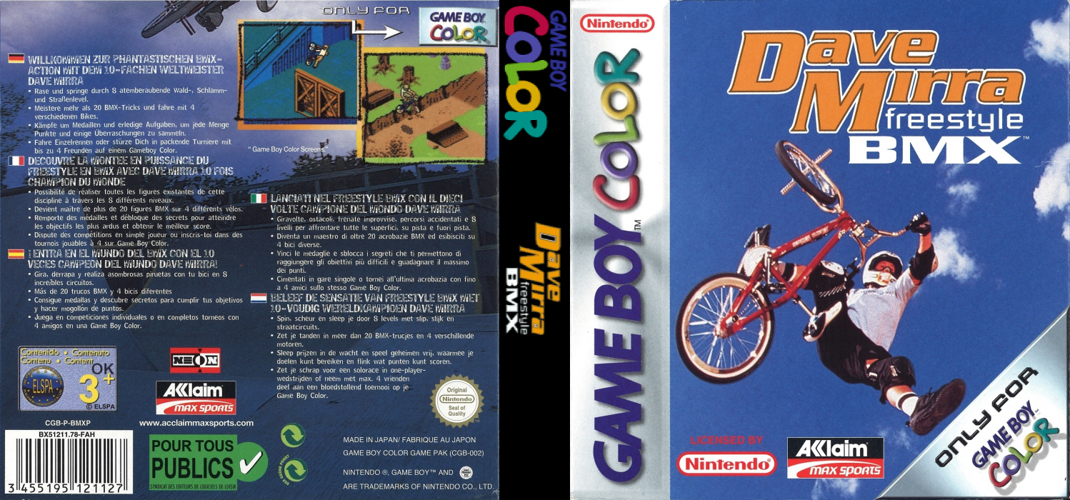 Dave Mirra Freestyle BMX — box-texture (EU)