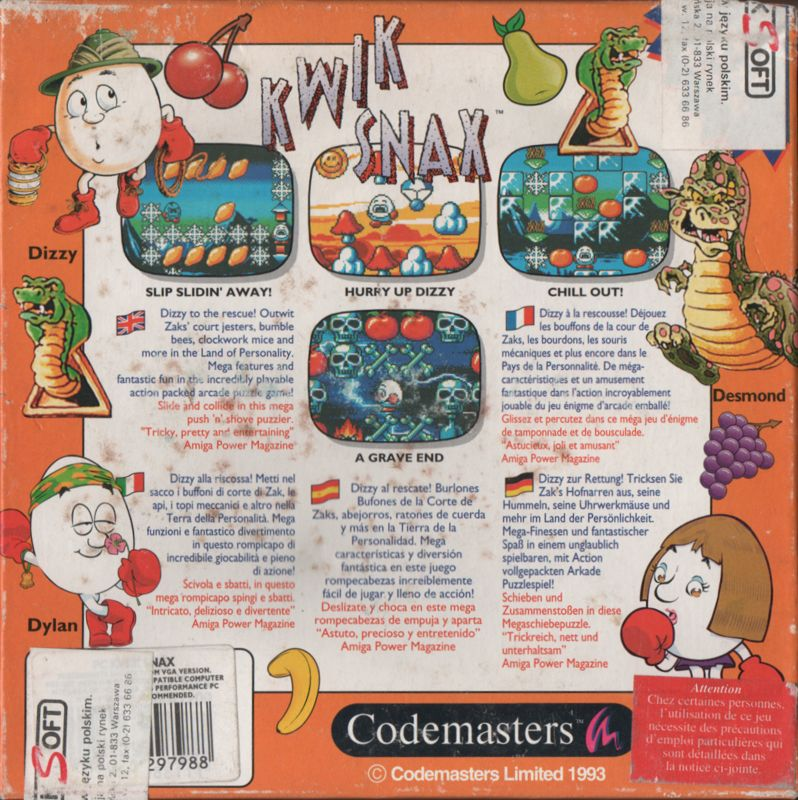 Kwik Snax — box-2D-back (EU)