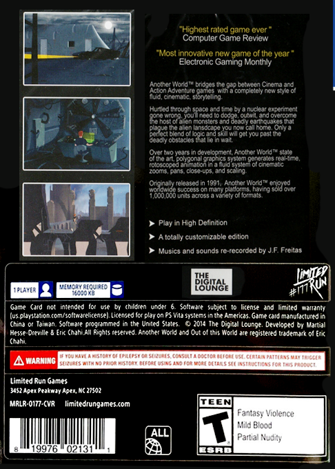 Another World 20th Anniversary Edition — box-2D-back (US)