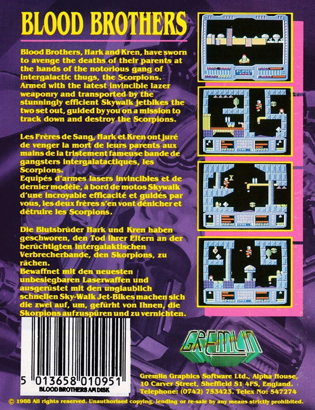 Blood Brothers — box-2D-back (EU)