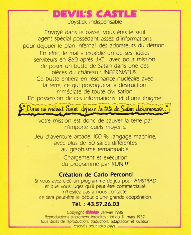 Devil's Castle — box-2D-back (FR)