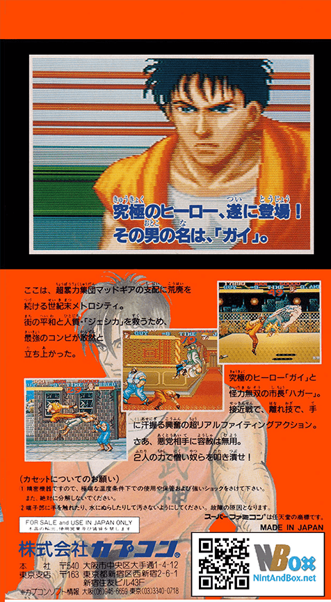 Final Fight Guy — box-2D-back (JP)