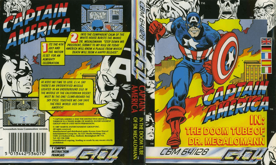 Captain America in the Doom Tube of Dr. Megalomann — box-texture (EU)