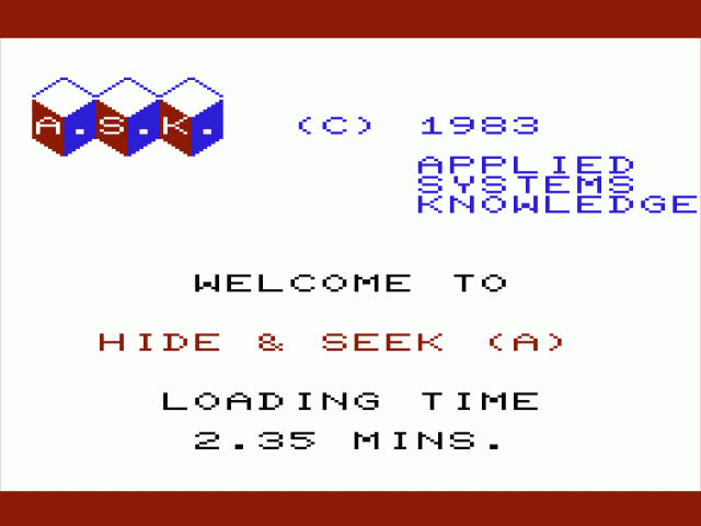 Hide and Seek — sstitle (WOR)