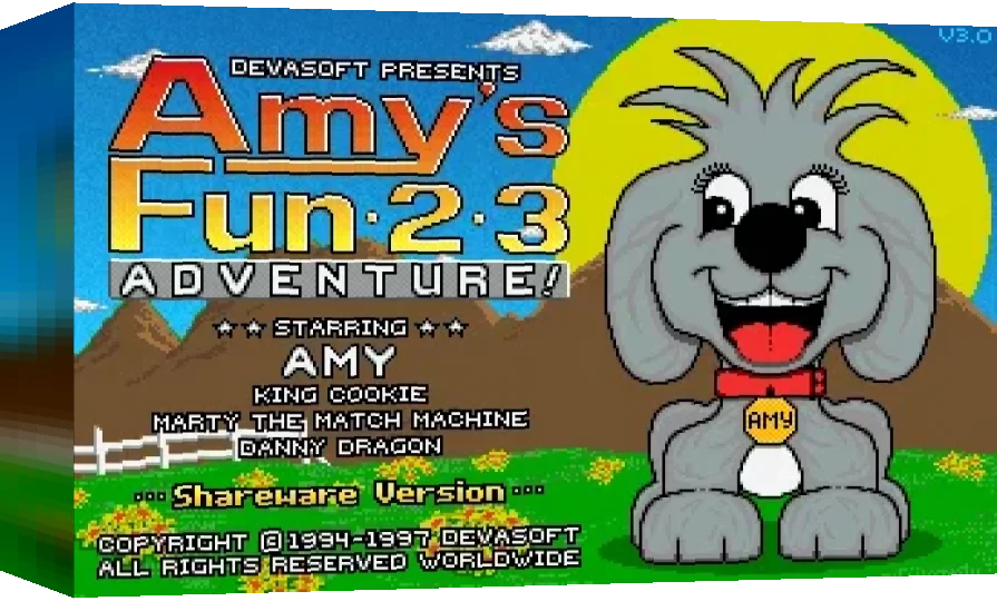 Amy's Fun-2-3 Adventure! v3.0 — box-3D (WOR)