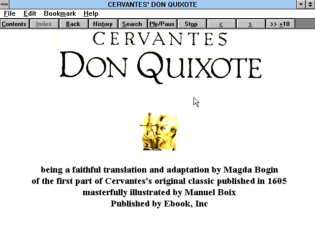 Don Quixote: A Multimedia Storybook — sstitle (WOR)