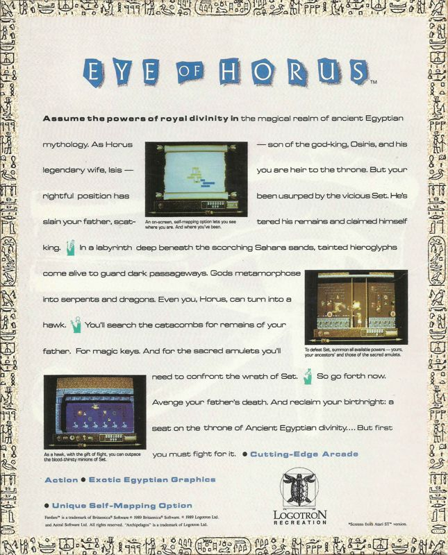 Eye Of Horus — box-2D-back (US)