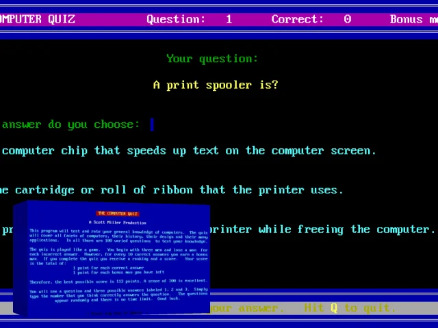 Computer Quiz, The — mixrbv2 (WOR)