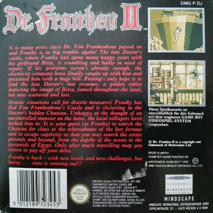 Dr. Franken II — box-2D-back (DE)