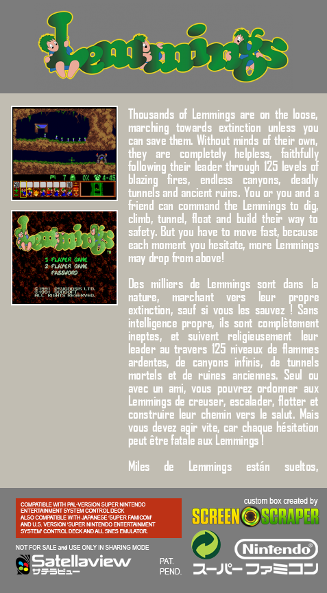 Lemmings — box-2D-back (SS)