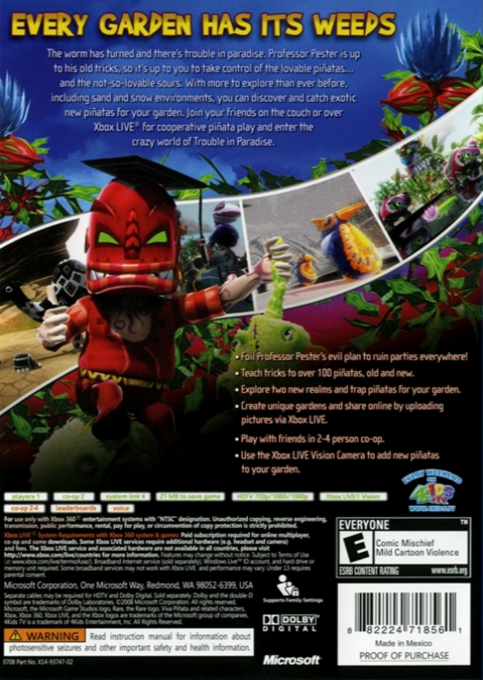 Viva Pinata - Trouble in Paradise — box-2D-back (US)