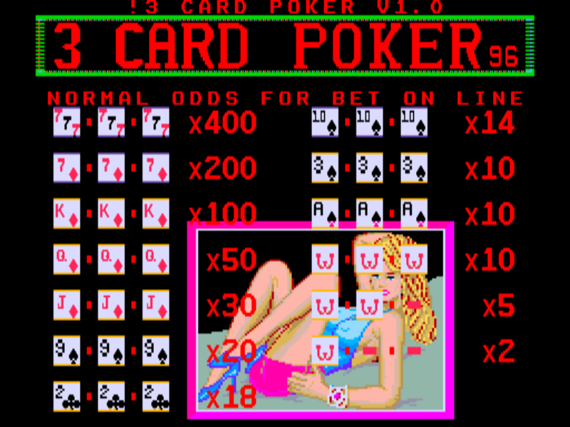 3 Cards Poker 96 — sstitle (WOR)