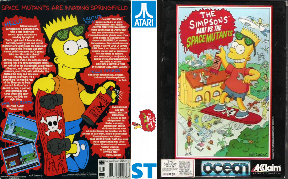 Simpsons, The - Bart Vs. The Space Mutants — box-texture (EU)