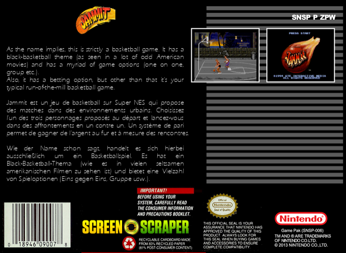 Street Sports - Jammit — box-2D-back (SS)