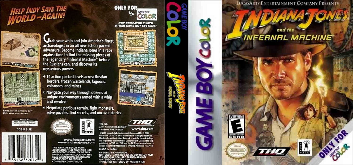 Indiana Jones and the Infernal Machine — box-texture (US)