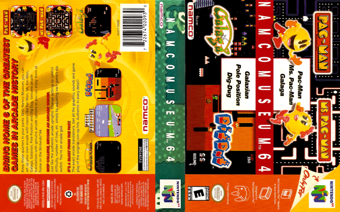 Namco Museum 64 — box-texture (US)
