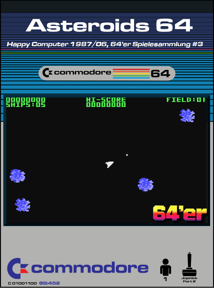 Asteroids 64 box art