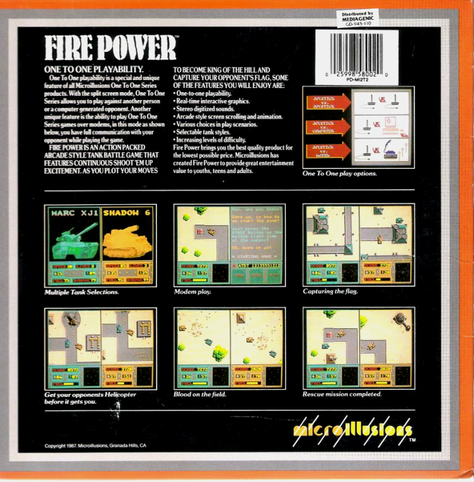 Fire Power — box-2D-back (US)
