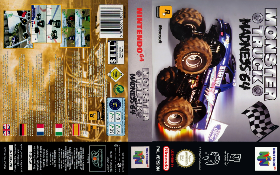 Monster Truck Madness 64 — box-texture (EU)