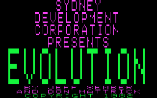 Evolution — sstitle (WOR)