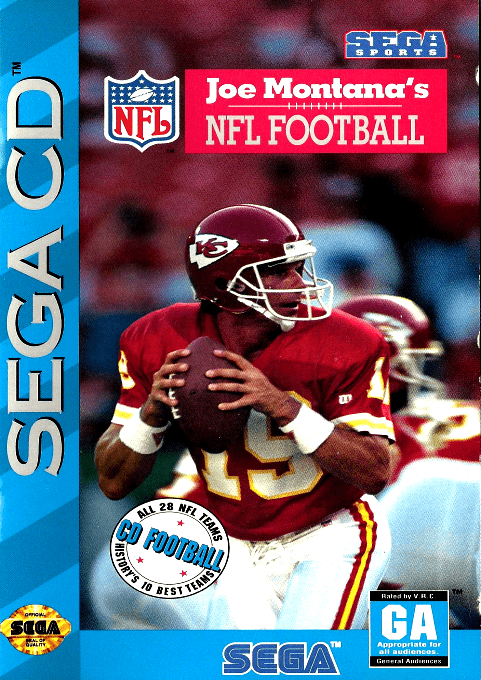 Joe Montana's NFL Football box art
