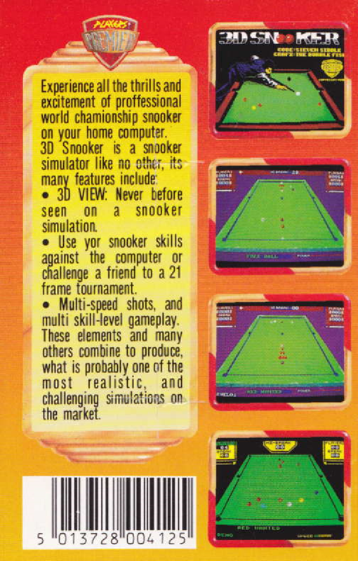 3D Snooker — box-2D-back (EU)