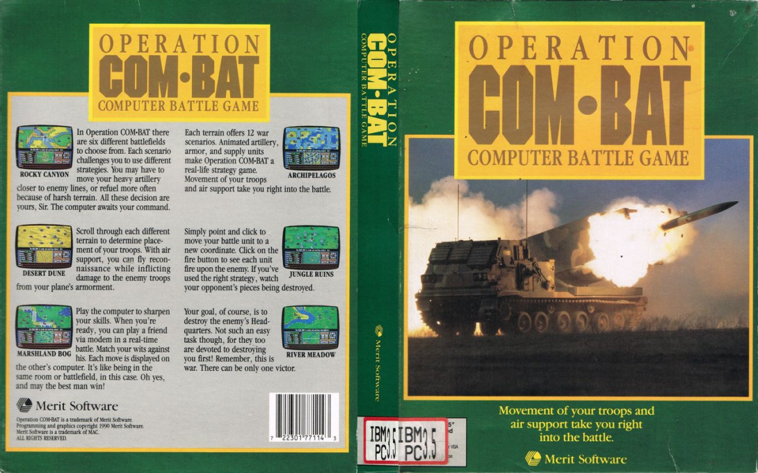 Operation Com●Bat - Computer Battle Game — box-texture (EU)