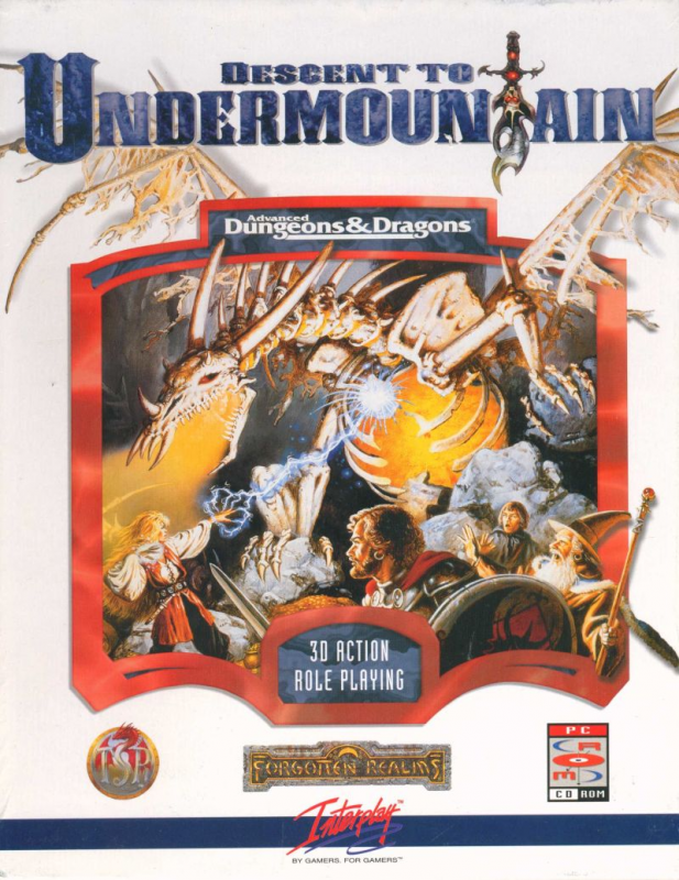 Descent To Undermountain — box-2D (EU)